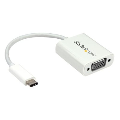 StarTech.com CDP2VGAW USB-C to VGA adapter - USB Type-C to VGA Video Converter - White StarTech.com CDP2VGAW USB-C to VGA adapter - USB Type-C to VGA Video Converter - White