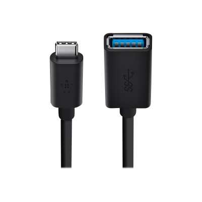 Belkin F2CU036BTBLK USB adapter - USB Type A (F) to USB Type C (M) - USB 3.0 - 5 in - black Belkin F2CU036BTBLK USB adapter - USB Type A (F) to USB Type C (M) - USB 3.0 - 5 in - black