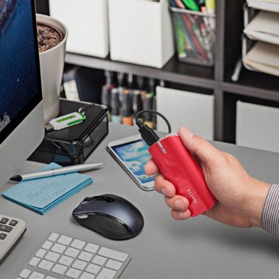 Ibattz Ib-pwb-red-60 6 000mah 2.1-amp Portable Charger External Battery Pack/powerbank For Smartphones And Tablets (red)