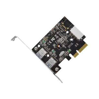 SIIG JU-P20912-S1 JU-P20912-S1 2-Port PCIe Host - USB adapter - PCIe 3.0 x4 - USB 3.1 x 2 - black SIIG JU-P20912-S1 JU-P20912-S1 2-Port PCIe Host - USB adapter - PCIe 3.0 x4 - USB 3.1 x 2 - black