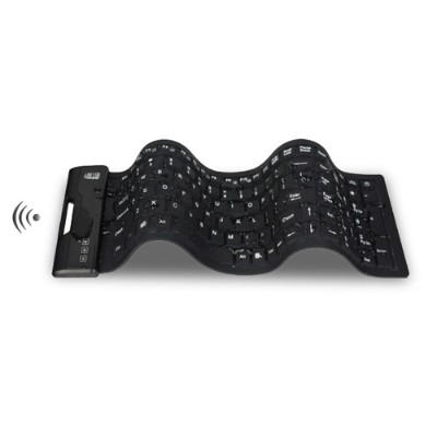 Adesso WKB-2200UB SlimTouch 2200 2.4 GHz RF Wireless Waterproof Antimicrobial Compact Keyboard Adesso WKB-2200UB SlimTouch 2200 2.4 GHz RF Wireless Waterproof Antimicrobial Compact Keyboard