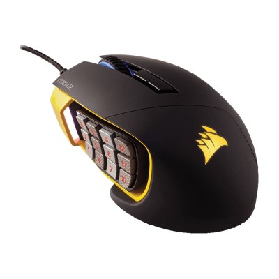 Corsair Memory CH 9000091 NA Gaming Scimitar RGB Mouse optical 17 buttons wired USB