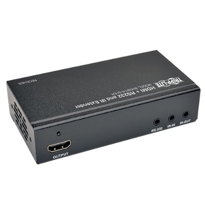TrippLite BHDBT R SI ER HDBaseT HDMI Over Cat5e Cat6 Cat6a Extender Receiver Serial and IR Control 4K x 2K 150m 500ft Video audio infrared serial extender
