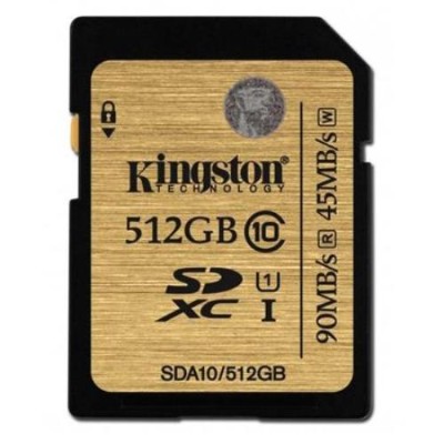 Kingston SDA10/512GB 512GB SDXC 300X Class 10 UHS-1 Memory Card Kingston SDA10/512GB 512GB SDXC 300X Class 10 UHS-1 Memory Card