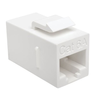 TrippLite N235-001-6A Cat6a Straight-Through Modular In-Line Snap-In Coupler (RJ45 F/F) TrippLite N235-001-6A Cat6a Straight-Through Modular In-Line Snap-In Coupler (RJ45 F/F)