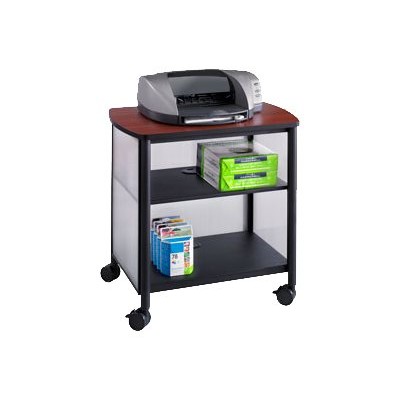 Safco Products Company 1857BL Impromptu Machine Stand Printer cart cherry black powder coat