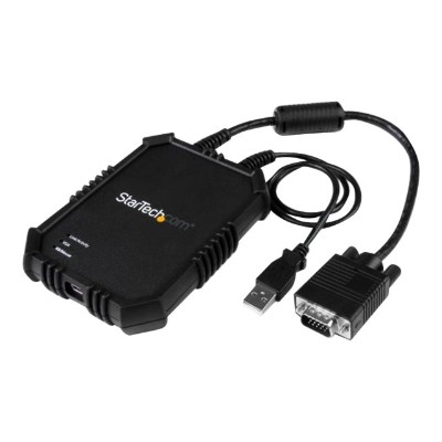 StarTech.com NOTECONS02X Laptop to Server KVM Console Rugged USB Crash Cart Adapter with File Transfer and Video Capture
