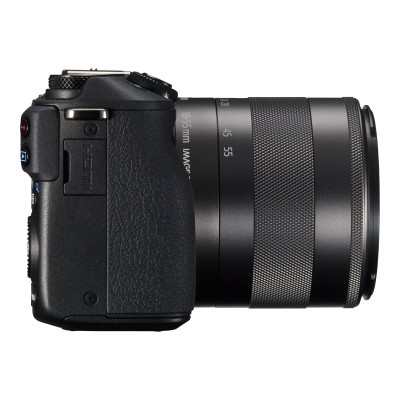 Canon 9694B011 EOS M3 Digital camera mirrorless 24.2 MP APS C 1080p 3x optical zoom EF M 18 55mm IS STM lens Wi Fi NFC black