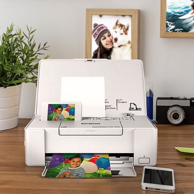 Epson C11CE84201 PictureMate PM 400 Printer color ink jet A5 4.13 in x 9.5 in 5760 x 1400 dpi up to 1.7 prints min color capacity 50 sheets US