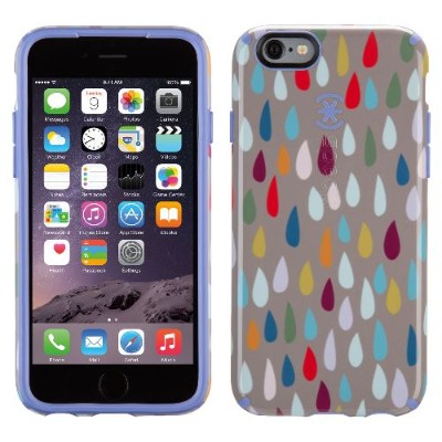 Speck Products 73774 C094 CandyShell Inked iPhone 6s iPhone 6 Case Rainbow Drop Pattern Wisteria Purple
