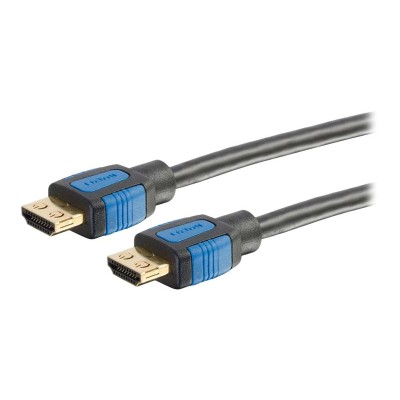 Cables To Go 29682 20ft High Speed HDMI Cable With Gripping Connectors HDMI with Ethernet cable HDMI M to HDMI M 20 ft double shielded black 4K