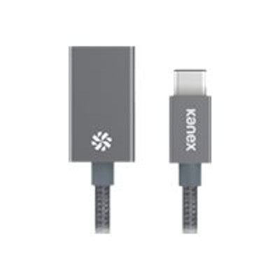 KANEX KU3CAPV1-SG USB adapter - USB Type C (M) to USB Type B (F) - 8 in - reversible C connector - space gray KANEX KU3CAPV1-SG USB adapter - USB Type C (M) to USB Type B (F) - 8 in - reversible C connector - space gray