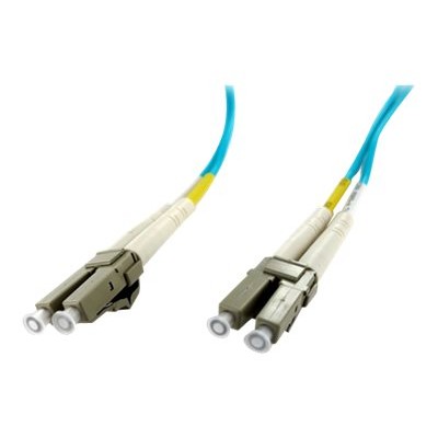 Axiom Memory AXG95568 Network cable LC multi mode M to LC multi mode M 131 ft fiber optic 50 125 micron OM4 aqua