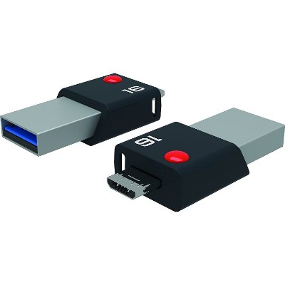 Emtec ECMMD16GT203 2 in 1 Flash Drive with USB 3.0 and Micro-USB 16 GB Emtec ECMMD16GT203 2 in 1 Flash Drive with USB 3.0 and Micro-USB 16 GB