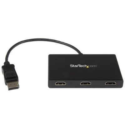 StarTech.com MSTDP123HD DisplayPort to HDMI Multi Monitor Splitter 3 Port MST Hub DP 1.2 to 3x HDMI MST Hub