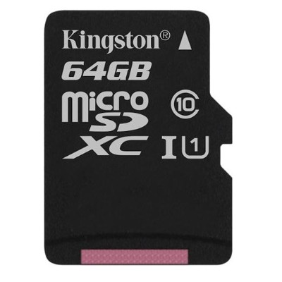 Kingston Digital SDC10G2/64GBSP 64GB microSDXC Class 10 UHS-I 45R Flash Card Single Pack w/o Adapter Kingston Digital SDC10G2/64GBSP 64GB microSDXC Class 10 UHS-I 45R Flash Card Single Pack w/o Adapter
