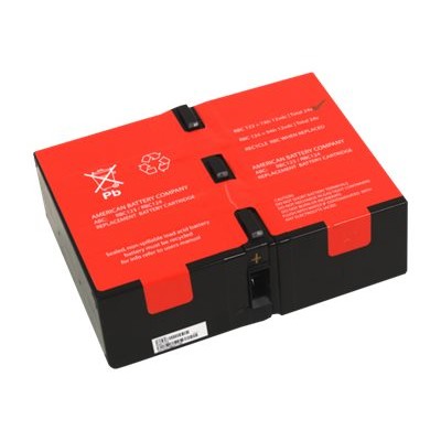 American Battery Company RBC124 ABC RBC124 UPS battery 2 x lead acid 9 Ah for P N BR1200G FR BR1200GI BR1300G BR1500G BR1500G FR BR1500GI SMC1000 2
