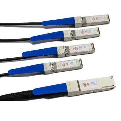 ENET Solutions CAB Q S 2M ENC 2m 6.56ft Arista Compatible 40GBase CU QSFP to 4x SFP Direct Attach Breakout Passive Cable