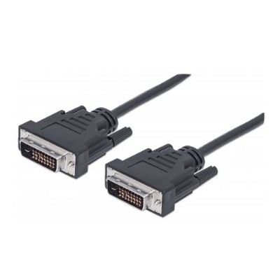 Manhattan 371803 Digital Video Cable - DVI-D Dual Link Male to DVI-D Dual Link Male Black 3m (10ft) Manhattan 371803 Digital Video Cable - DVI-D Dual Link Male to DVI-D Dual Link Male Black 3m (10ft)