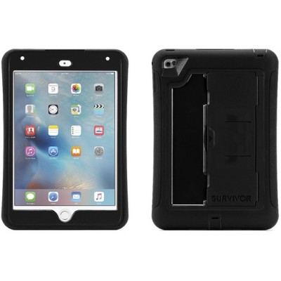 Griffin GB41365 Survivor Slim Protective case for tablet rugged silicone polycarbonate black black for Apple iPad mini 4