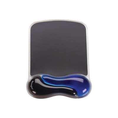 Kensington K62401AM Duo Gel Mouse Pad Mouse pad with wrist pillow black blue