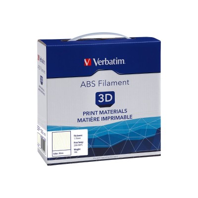 Verbatim 55001 White - 2.2 lbs - ABS filament ( 3D ) Verbatim 55001 White - 2.2 lbs - ABS filament ( 3D )