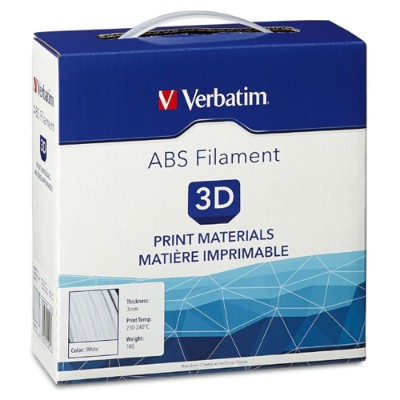 Verbatim 55007 White - 2.2 lbs - ABS filament (3D) Verbatim 55007 White - 2.2 lbs - ABS filament (3D)