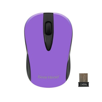 Gear Head MP2100NPR Wireless Optical Nano Mouse Purple