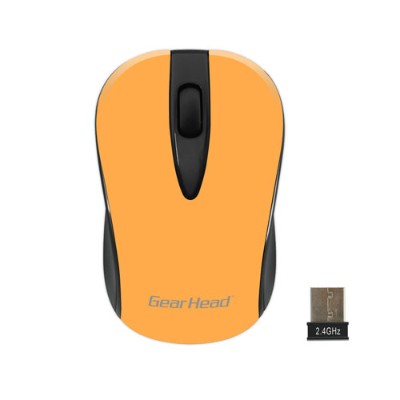 Gear Head MP2100NOR Wireless Optical Nano Mouse Orange
