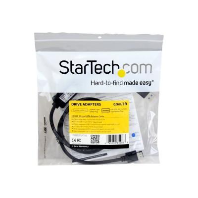 StarTech.com USB3S2ESATA3 USB 3.0 to eSATA HDD SSD ODD Adapter Cable 3ft eSATA Hard Drive to USB 3.0 Adapter Cable SATA 6 Gbps