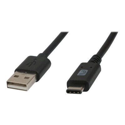 Comprehensive USB2 CA 3ST USB cable USB M to USB Type C M USB 2.0 3 ft molded black
