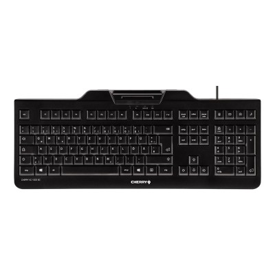 Cherry JK A0104EU 2 KC 1000 SC Keyboard with Smart Card reader USB US European black TAA Compliant