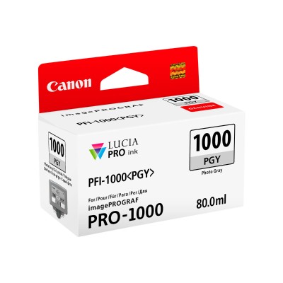 Canon 0553C002 PFI-1000 PGY - 80 ml - photo gray - original - ink tank - for imagePROGRAF PRO-1000 Canon 0553C002 PFI-1000 PGY - 80 ml - photo gray - original - ink tank - for imagePROGRAF PRO-1000