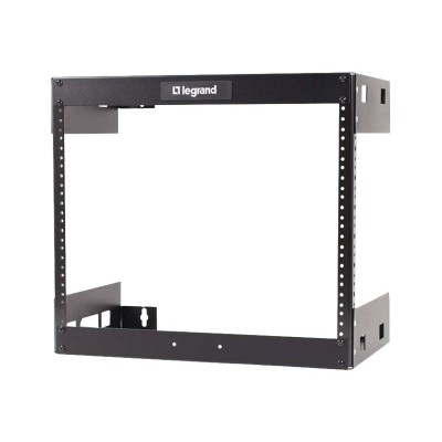 Cables To Go 14609 8U Wall Mount Open Frame Rack 12in Deep Rack wall mountable black 8U 19