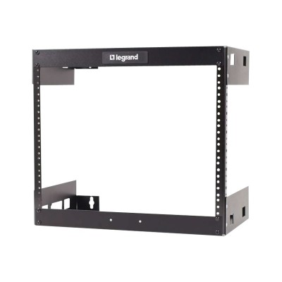 Cables To Go 14612 8U Wall Mount Open Frame Rack 18in Deep Rack wall mountable black 8U 19