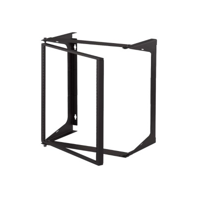 Cables To Go 14615 11U Swing Out Wall Mount Open Frame Rack 18in Deep Rack wall mountable black 11U 19