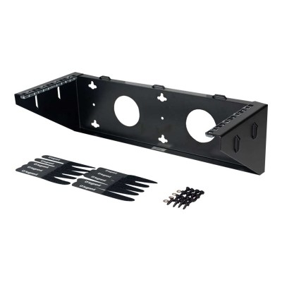 Cables To Go 14623 2Ux19in Vertical Wall Mount Bracket Mounting bracket wall mountable black 2U 19