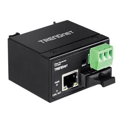 TRENDnet TI F10SC TI F10SC Fiber media converter Fast Ethernet 10Base T 100Base FX 100Base TX RJ 45 SC multi mode up to 1.2 miles 1310 nm