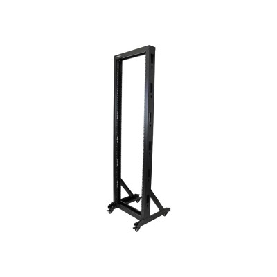 StarTech.com 2POSTRACK42 2 Post Server Rack with Sturdy Steel Construction and Casters 42U