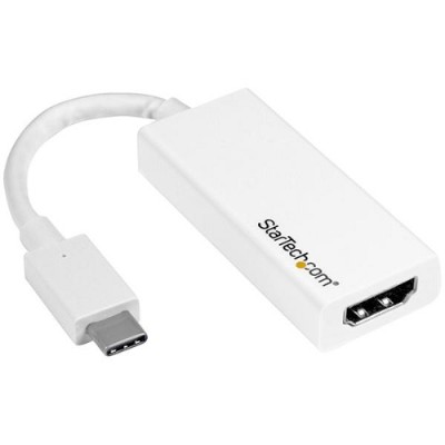 StarTech.com CDP2HDW USB C to HDMI Adapter USB Type C to HDMI Video Converter White