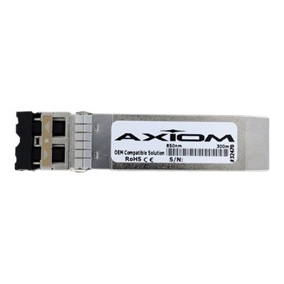 Axiom Memory SFP10GSRMFIN AX SFP transceiver module 10 Gigabit Ethernet 1000Base SX 10GBase SR LC multi mode up to 984 ft 850 nm