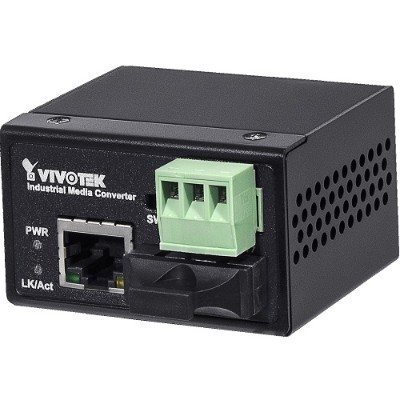 Vivotek AW IHS 0201 Industrial 1xFE 1xFE SC Single Mode 30KM Media Converter