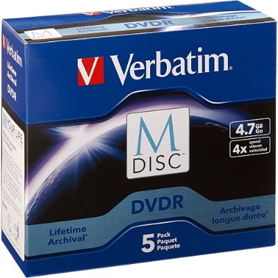 Verbatim 98899 M Disc 5 x DVD R 4.7 GB 4x jewel case