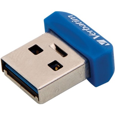 Verbatim 98711 64GB Store 'n' Stay Nano USB 3.0 Flash Drive - Blue Verbatim 98711 64GB Store 'n' Stay Nano USB 3.0 Flash Drive - Blue