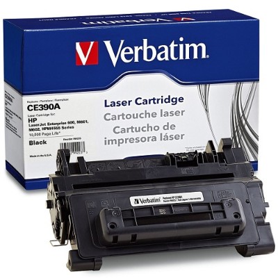 Verbatim 99223 Black Remanufactured Toner Cartridge Replacement for HP CE390A for use with HP LaserJet Enterprise 600 M601 600 M602 600 M603 M4555 Verbatim 99223 Black Remanufactured Toner Cartridge Replacement for HP CE390A for use with HP LaserJet Enterprise 600 M601 600 M602 600 M603 M4555