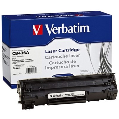 Verbatim 99231 Black Remanufactured Toner Cartridge Replacement for HP CB436A for use with HP LaserJet M1120 MFP M1120n MFP M1522n MFP M1522nf MFP P1505 P1 Verbatim 99231 Black Remanufactured Toner Cartridge Replacement for HP CB436A for use with HP LaserJet M1120 MFP M1120n MFP M1522n MFP M1522nf MFP P1505 P1