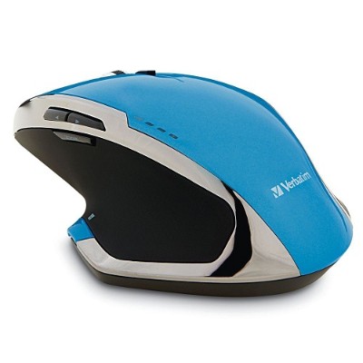 Verbatim 99019 Deluxe Mouse 8 buttons wireless 2.4 GHz USB wireless receiver blue
