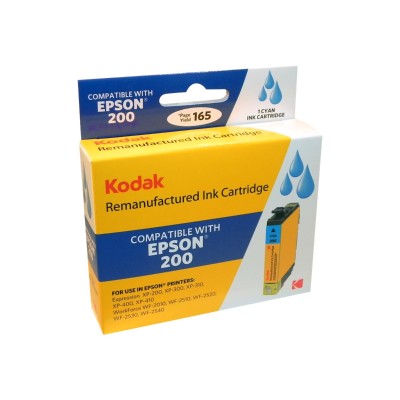 eReplacements T200220 KD Kodak High Yield cyan remanufactured ink cartridge equivalent to Epson 200 for Epson Expression Home XP 300 310 314 410