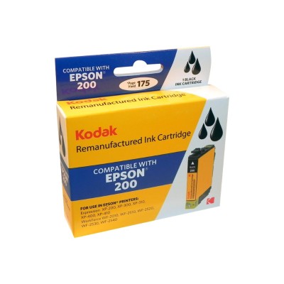 eReplacements T200120 KD Kodak High Yield black remanufactured ink cartridge equivalent to Epson 200 for Epson Expression Home XP 300 310 314 41