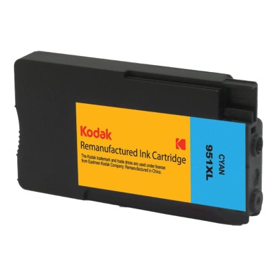 eReplacements CN046AN KD Kodak CN046AN KD High Yield cyan remanufactured ink cartridge equivalent to HP 951XL for HP Officejet Pro 251dw 276dw 81